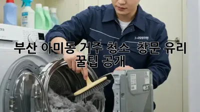 부산 아미동 거주 청소 ✨ 창문, 유리 꿀팁 공개!